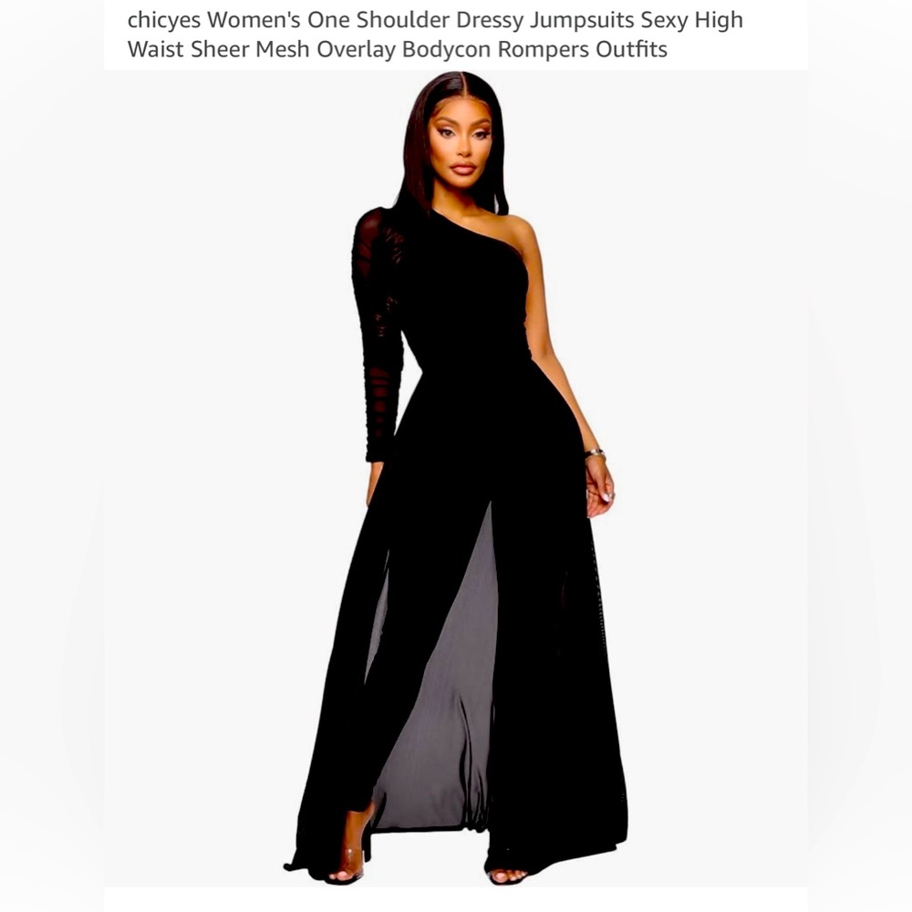 One Shoulder Dressy Jumpsuit